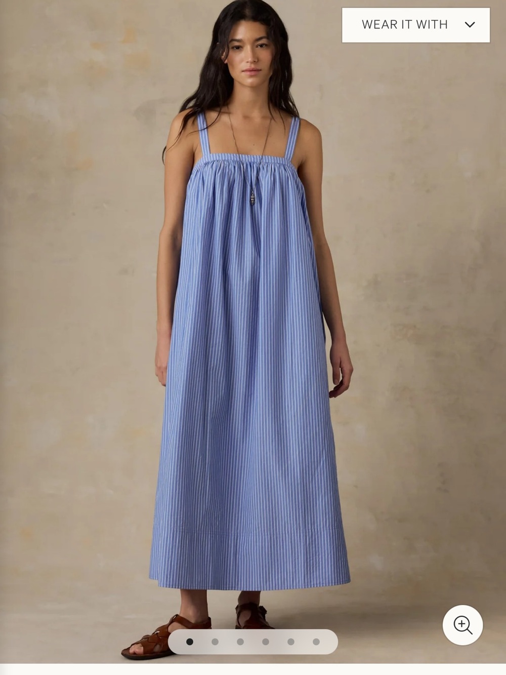 Faherty poplin dress